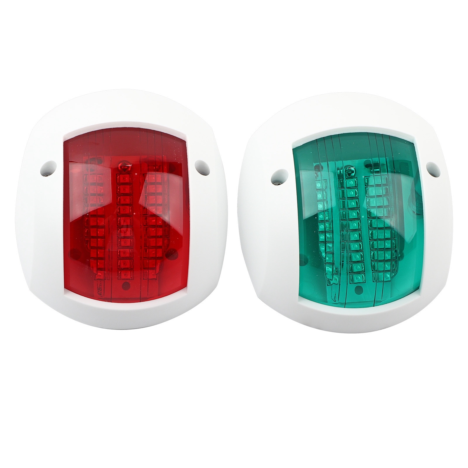 信号ランプのペア球状赤緑 LED 防水ボート航行ライト DC12V-24V 3 ワット