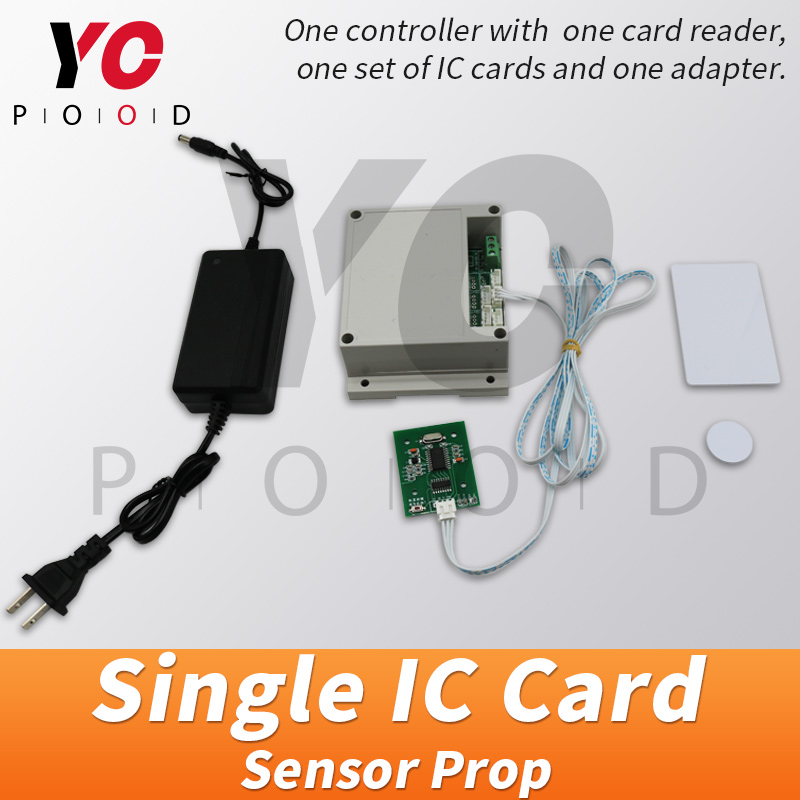 1 つの RFID エスケープ ルーム小道具 IC カードを RFID に置き、ロックを解除したりライトを開いたりします。 エスケープ ルーム パズル