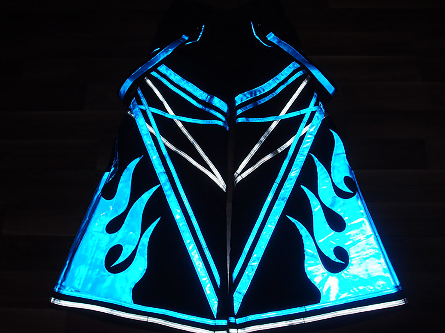 RAVE GEAR シャッフル パンツ ゴースト ステップ ダンシング パンツ ファット パンツ メルボルン シャッフル ファット パンツ ハードスタイル ジャンプスタイル ヒートウェーブ ブルー P5