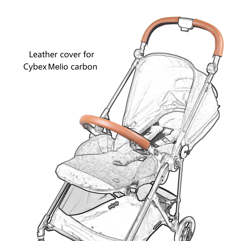 新しい Pu レザーベビーカーハンドルカバー Cybex メリオカーボンベビーカーバンバースリーブケースアームレストカバーベビーカーアクセサリーに適しています