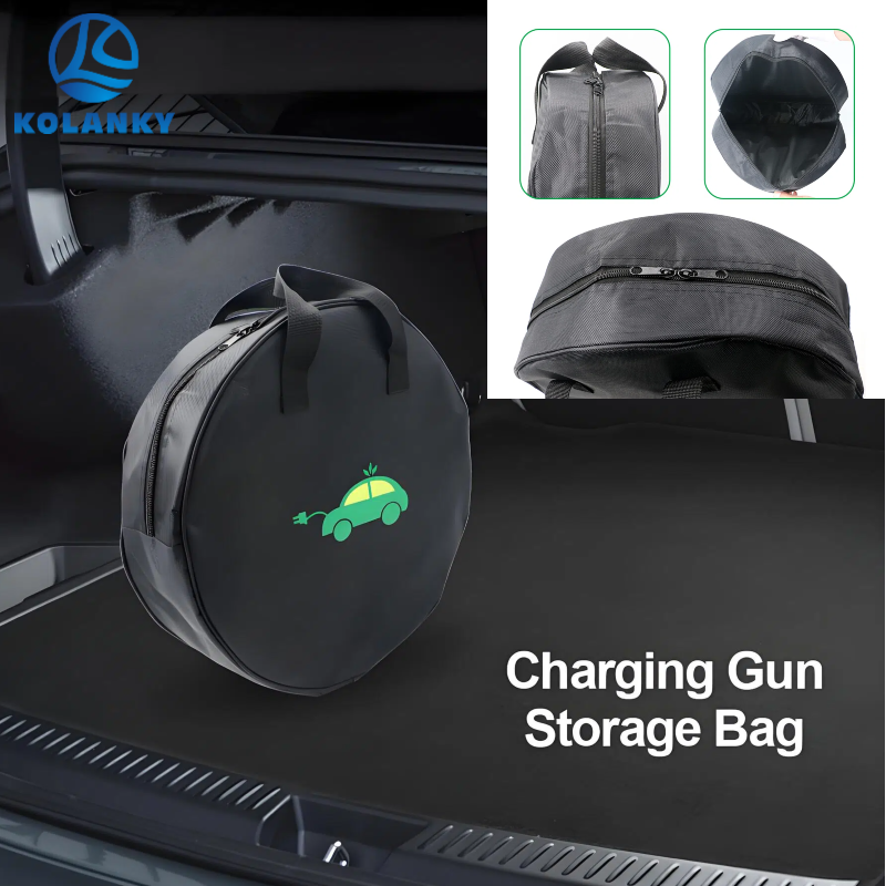 電気自動車の充電器プラグ収納キャリーバッグ EV 車の充電ケーブルソケット防水 Type2 充電ケーブル J1772 収納袋