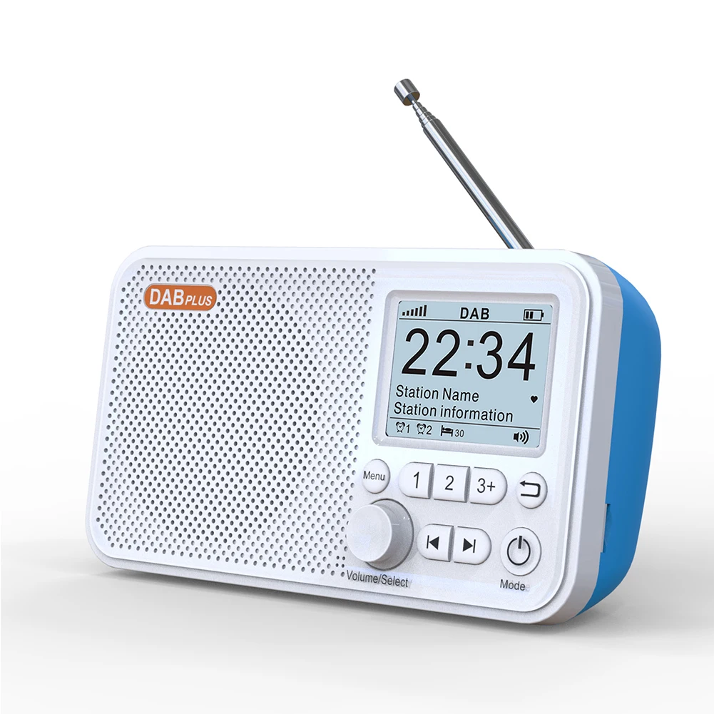 C10 ラジオ ポータブルラジオ LCD スクリーン目覚まし時計 DAB DAB FM Bluetooth 互換放送ラジオ TF カード MP3 プレーヤーをサポート