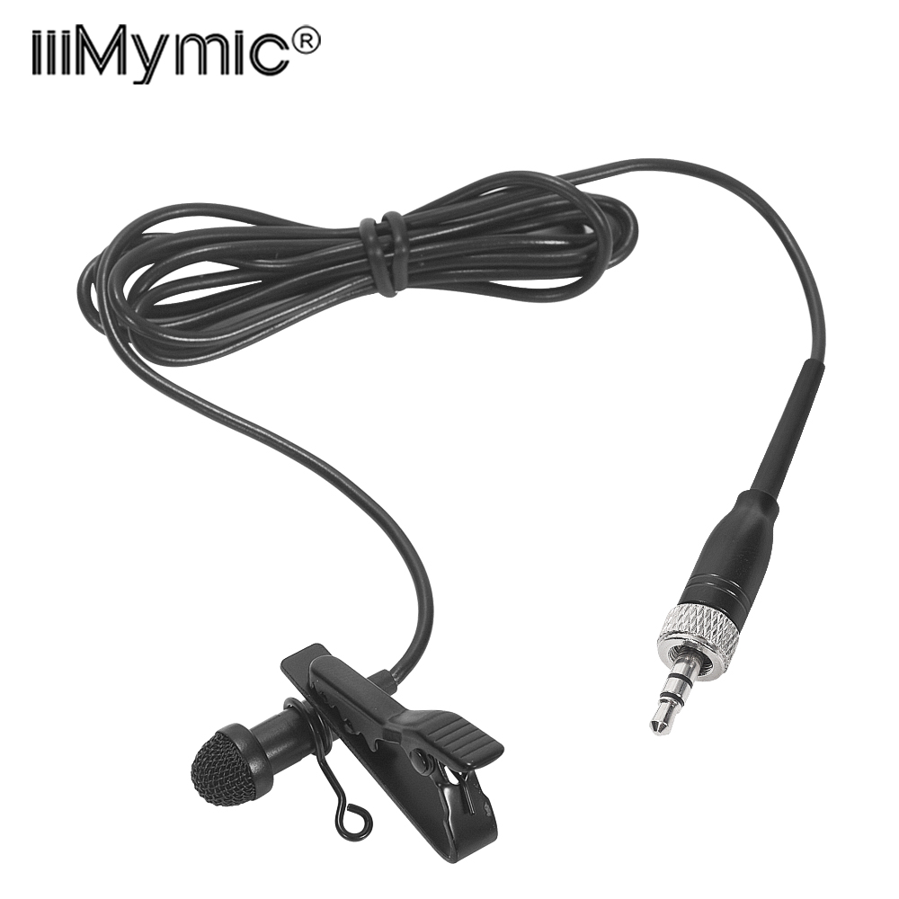 iiiMymic 無指向性ラペルラベリアマイクゼンハイザーワイヤレスボディパック 3.5 ミリメートルロック可能なマイク ME2 会議室ビデオ