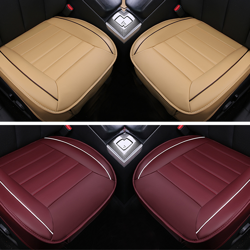 3D Pu レザーカーシートカバー完全に囲まれたパッドマット自動車椅子クッションカーシートカバーフロントユニバーサル車のインテリア装飾