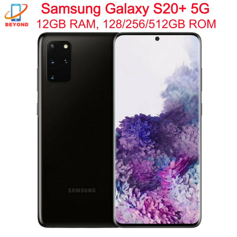 C Samsung Galaxy S20 S20 Plus 5G G986U G986B 6.7インチ OLED 128/256/512GB ROM 12GB RAM NFC オリジナルロック解除 Android 携帯電話