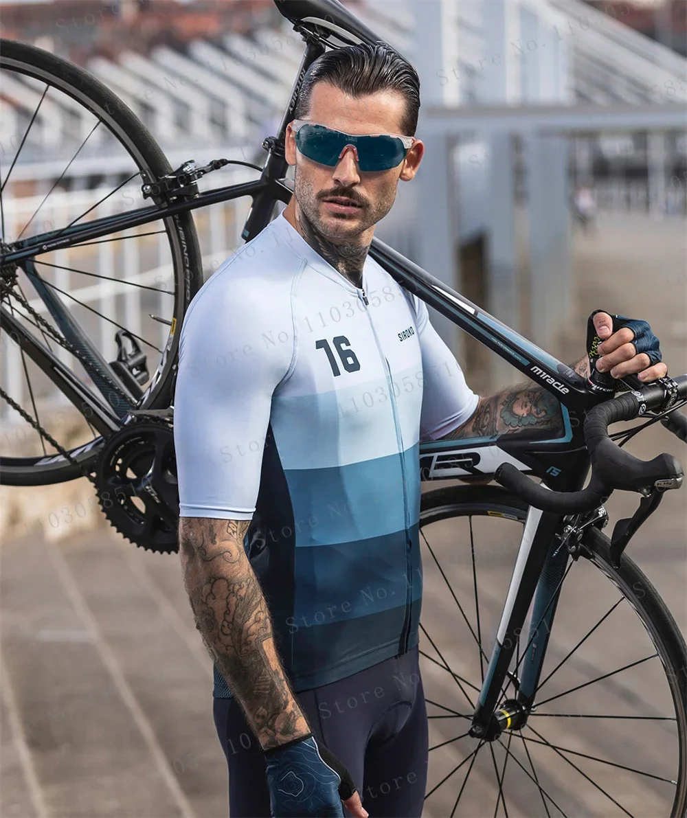 SIROKO 新サイクリングジャージセットバイクメンズサイクリング服夏半袖 MTB 自転車バイク服 Ropa Ciclismo Hombre 新しい