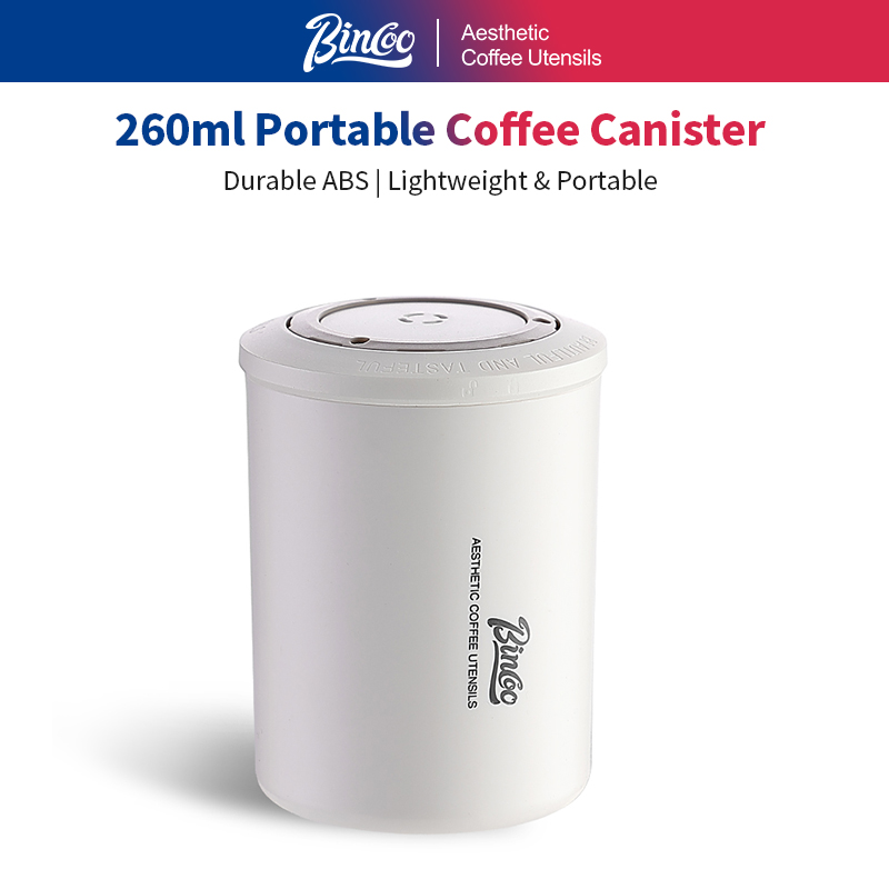 Bincoo プレミアム小型コーヒー保存瓶気密粉末缶ポータブル豆保存器ミニコンテナー紅茶と挽いたコーヒー用