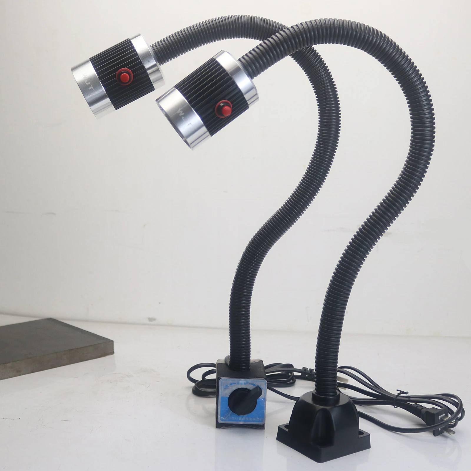 Led CNC 工作機械ワークランプ旋盤ロンググースネックワークショップ作業灯磁気/ネジベース超高輝度工業用ランプ
