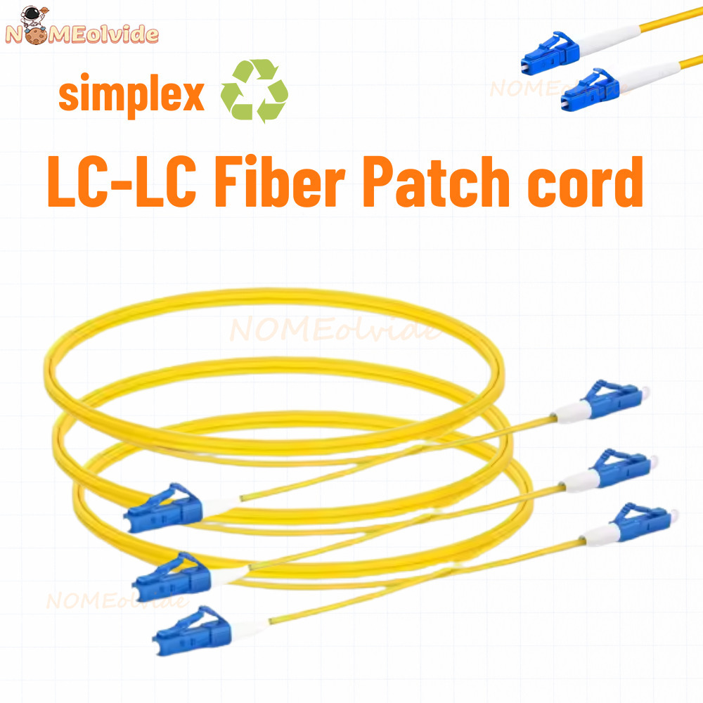10個入り LC UPC シンプレックス 3.0/2.0mm PVC シングルモードケーブル ジャンパー ファイバーパッチコード 光ファイバーパッチカード
