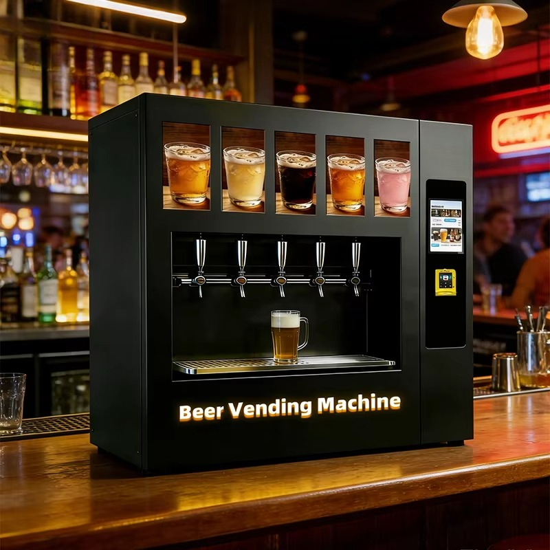カスタマイズされたユニークな機能ベストセラースマートセルフサービスマシンデスクトップビール自動販売機