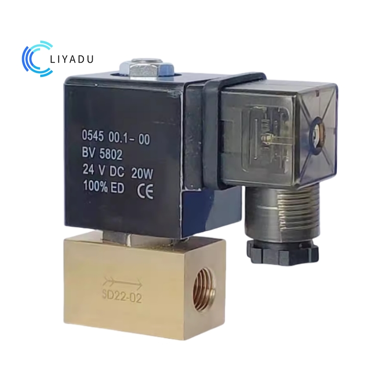 油圧 80Bar 高圧直動電磁弁 2 ウェイ NC 真鍮 JT22-02 1/4 "3/8" 1/2 "BSP AC220V DC24V 水空気オイル