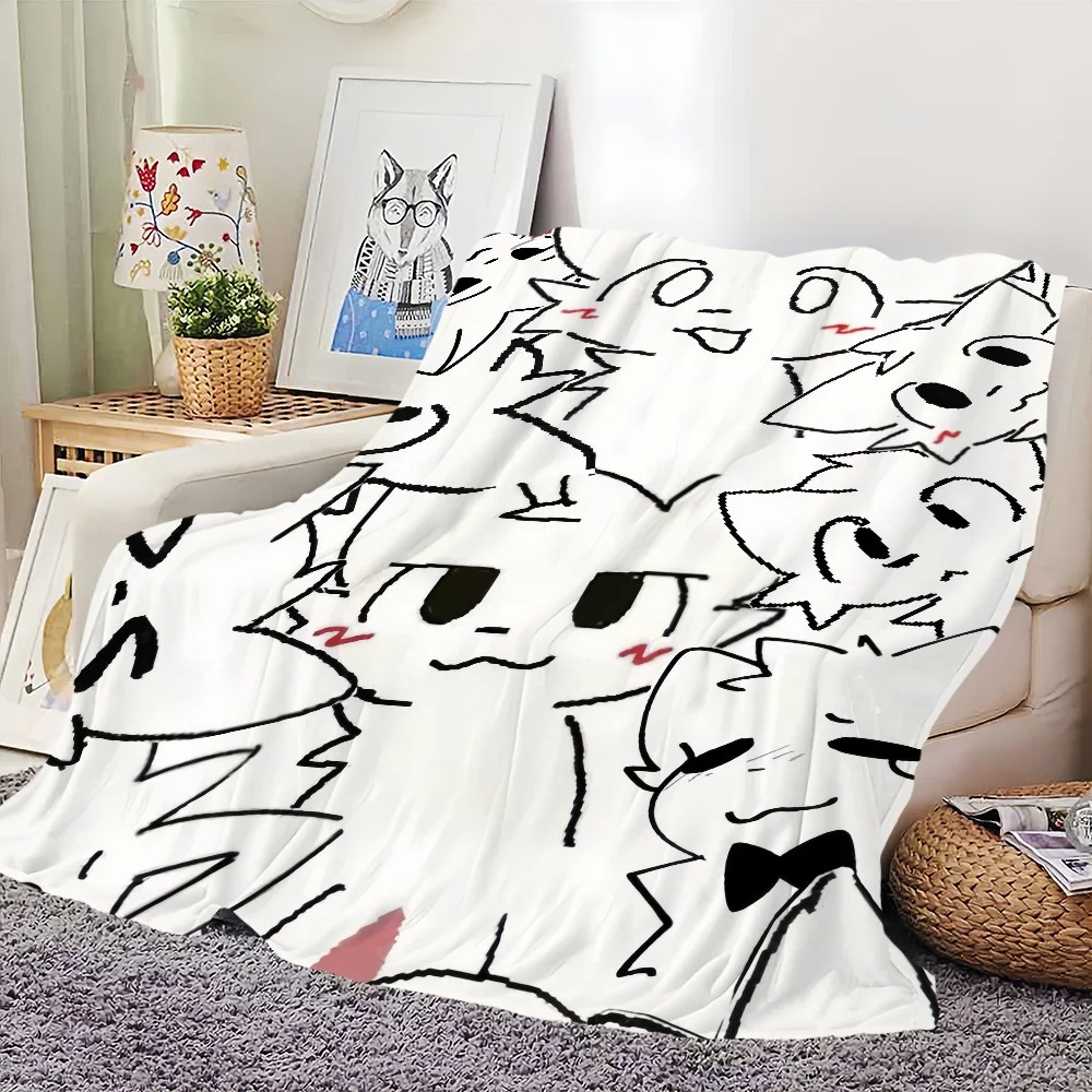かわいい Boykisser 愚かな猫ブランケット柔らかく快適な昼寝ぬいぐるみ Iiving ルームオフィス寝室誕生日ホーム子供のギフトに適しています