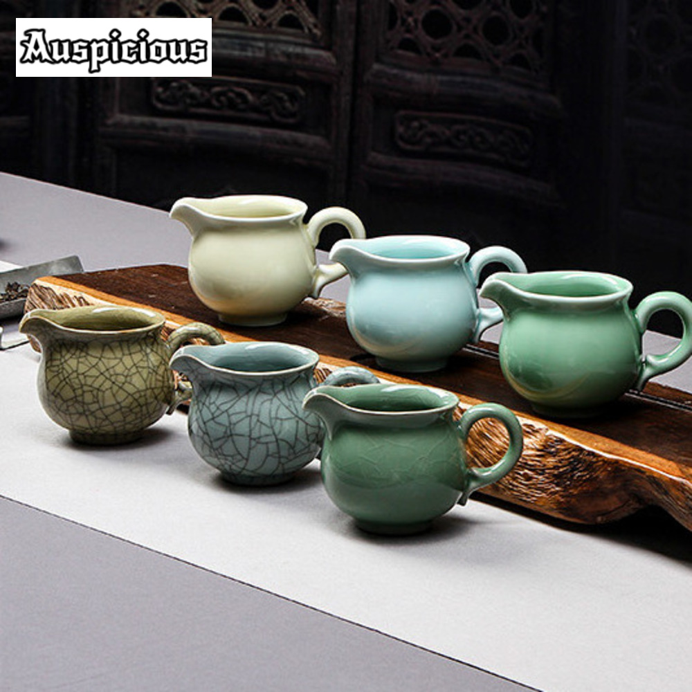 160 ミリリットル龍泉青磁茶ピッチャー手作り氷割れ釉茶ハイジャスティスカップウーロン茶中国茶セットギフトアクセサリー