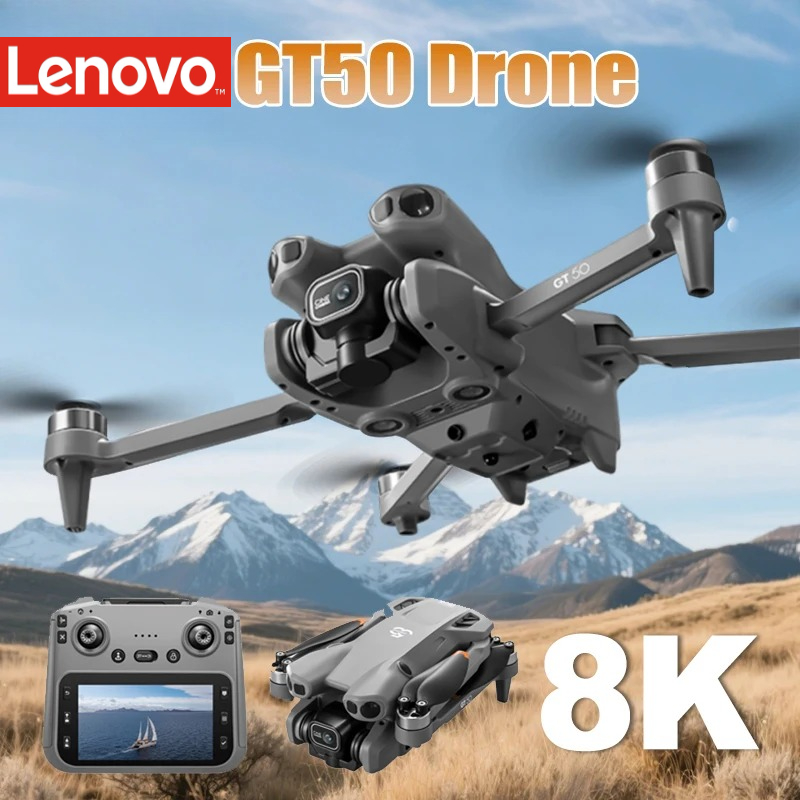 レノボ GT50 ドローンプロフェッショナル 8K HD カメラ 5G ブラシレスモーター航空写真オプティカルフロースクリーン RC クアッドコプター