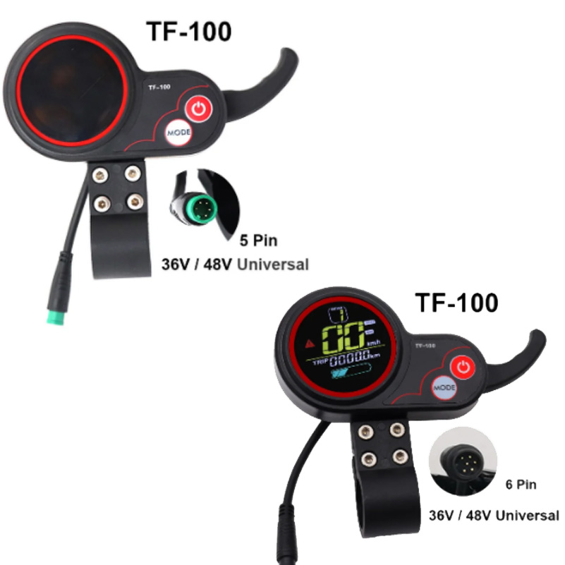 TF-100 電動スクーター LCD 計器自転車アクセルコントローラー電源スイッチスロットルハンドルバー再取り付けアクセサリー