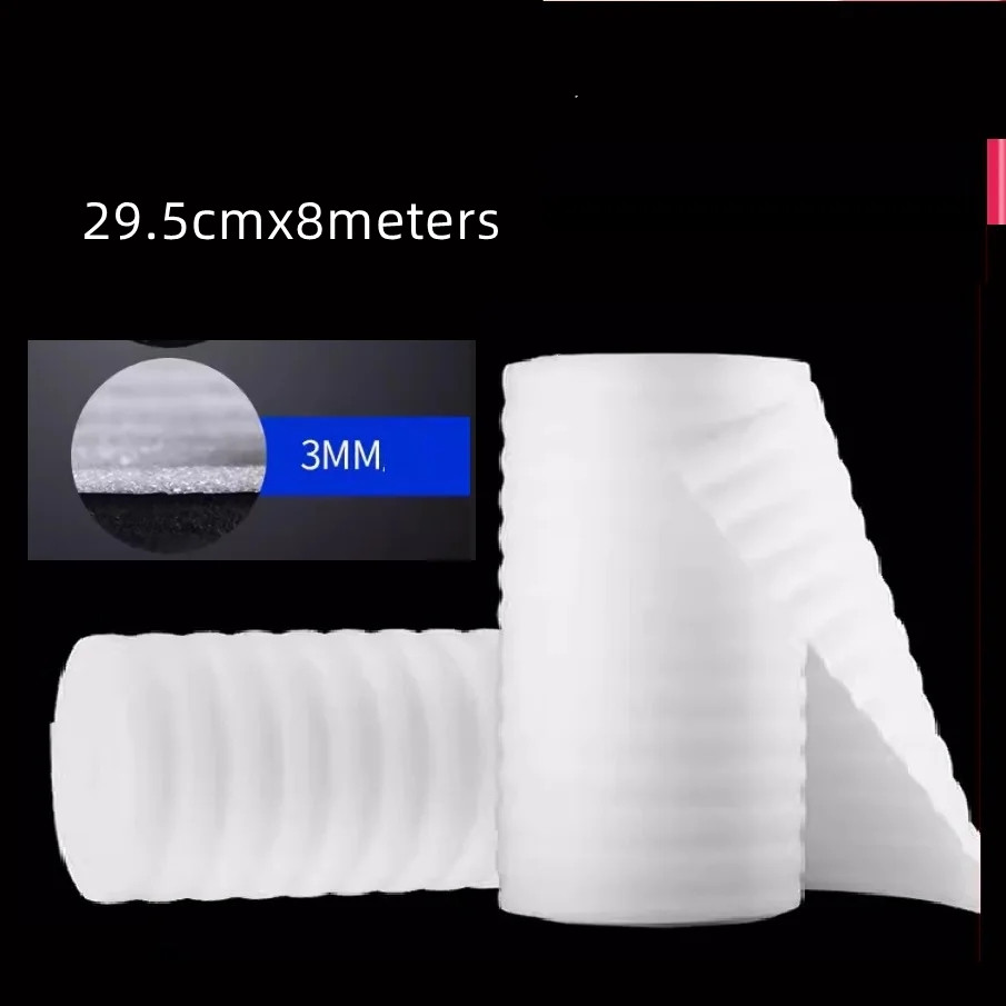 厚さ3mm、29.5cm×8メートル、白色のバブルEPEシート、発泡ボード、エアクッションフィルム、包装用充填材、耐衝撃ラップ、卸売