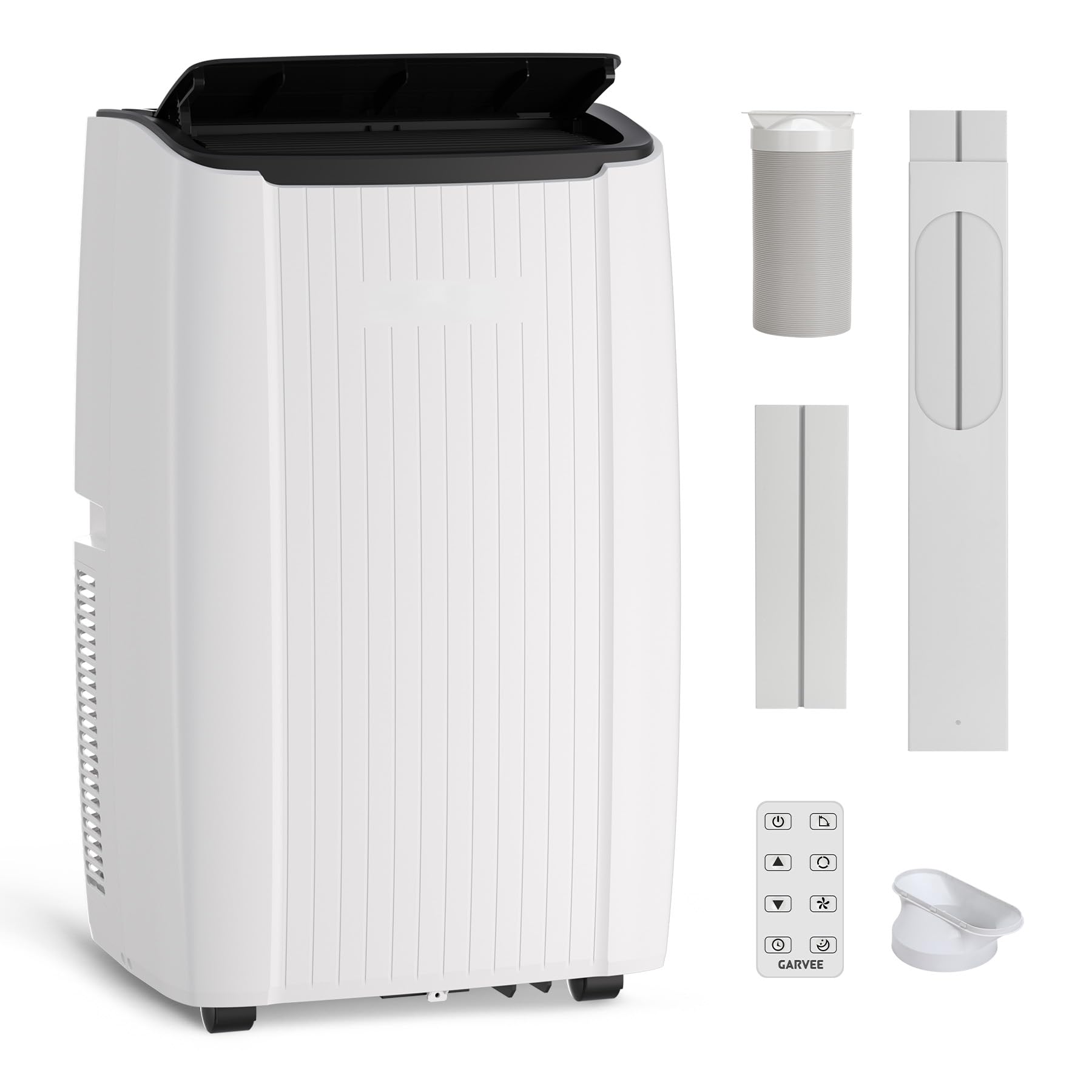 12000 BTU ポータブルエアコン 3-In-1 冷却除湿ファン 静かな床置き AC ユニット 寝室用 最大 500 平方フィート 24H タイマー付き リモコン窓取り付けキット