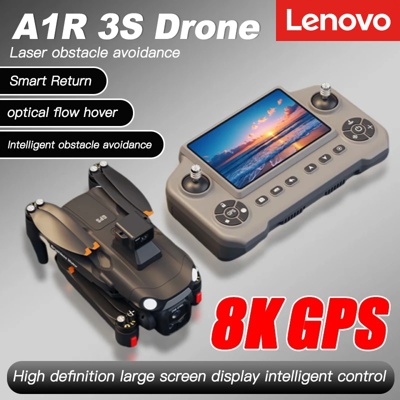 レノボ A1R 3S オリジナル 8K ドローン 4K 5G GPS 360° レーザー障害物回避ブラシレス折りたたみ式 Quadcopter RC 距離 3 キロドローン
