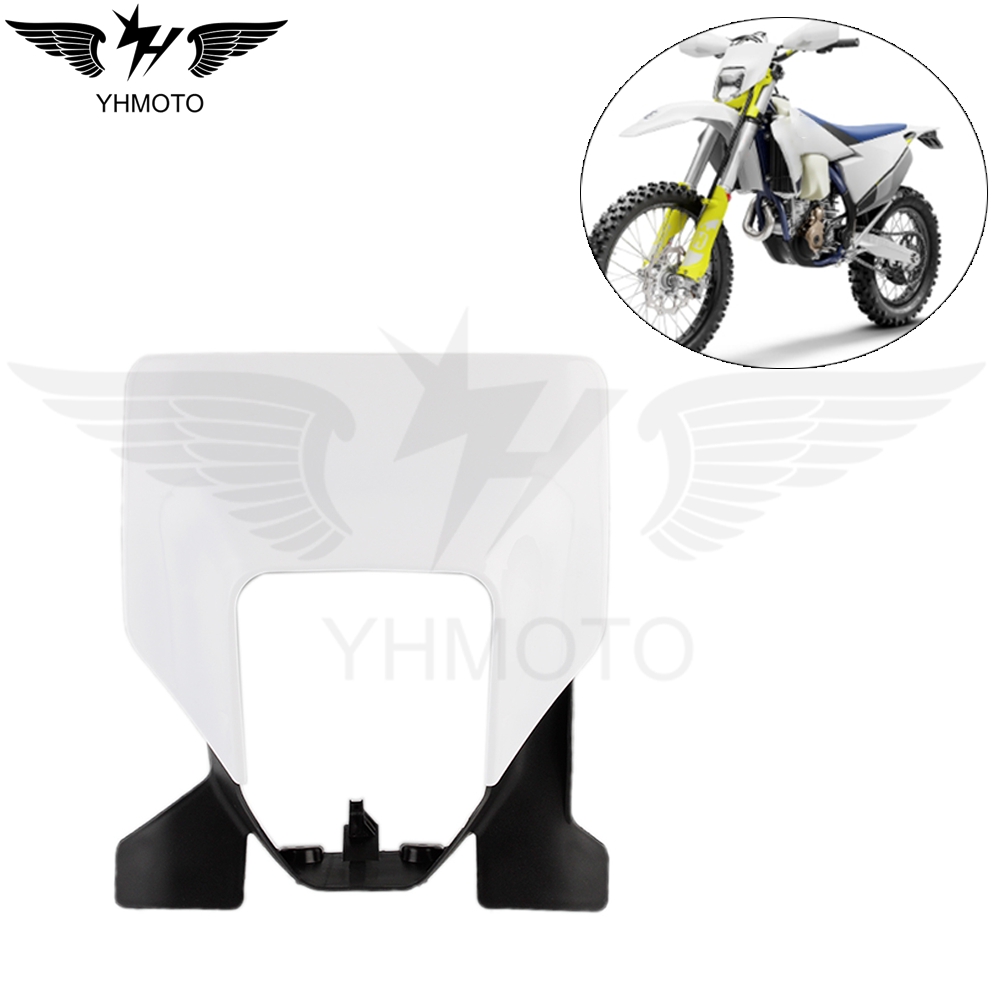 モトクロスヘッドライトハウジングカバースーパーモトフロントライトマスクハスクバーナ FE 250 350 450 501 2020-2021 TE 250i 300i 2020-2021