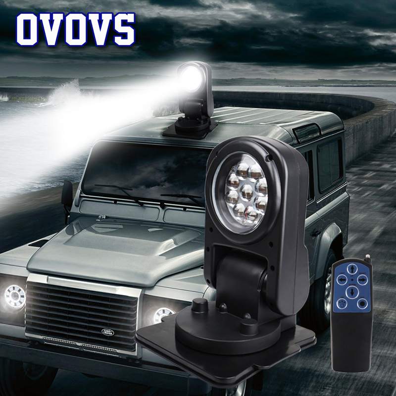 OVOVS LED サーチライトリモコンマリンサーチライト 360 度 4D 折りたたみスポットライトボート車オフロード