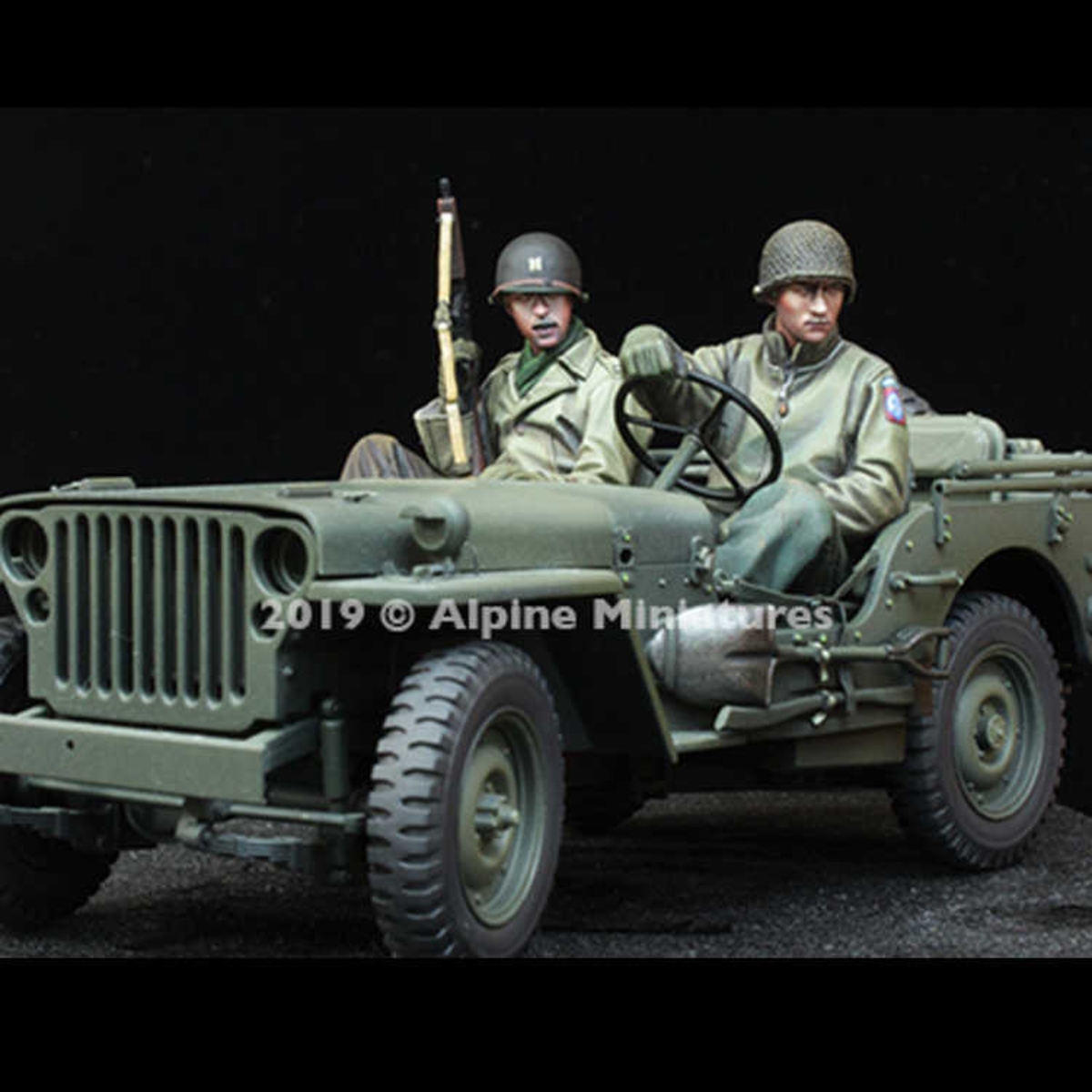1/35 レジン製未塗装モデルキット、軍事テーマ、アメリカジープ乗組員グループ (車なし)、未組立・未塗装 GK