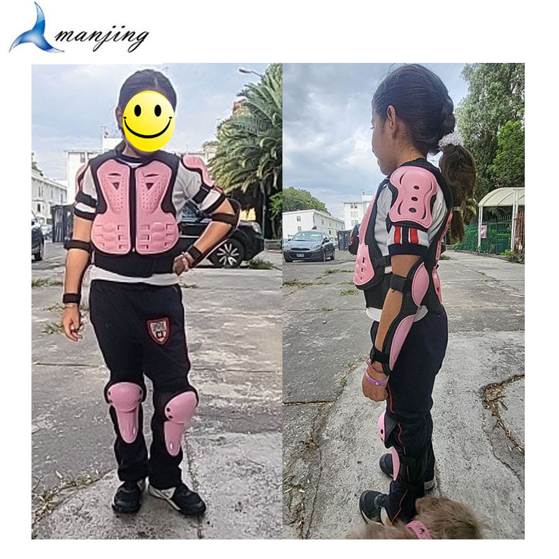 新 3 色ユース子供女の子と男の子オートバイモトクロス乗馬レーシングボディアーマースケートスキースノーボード保護