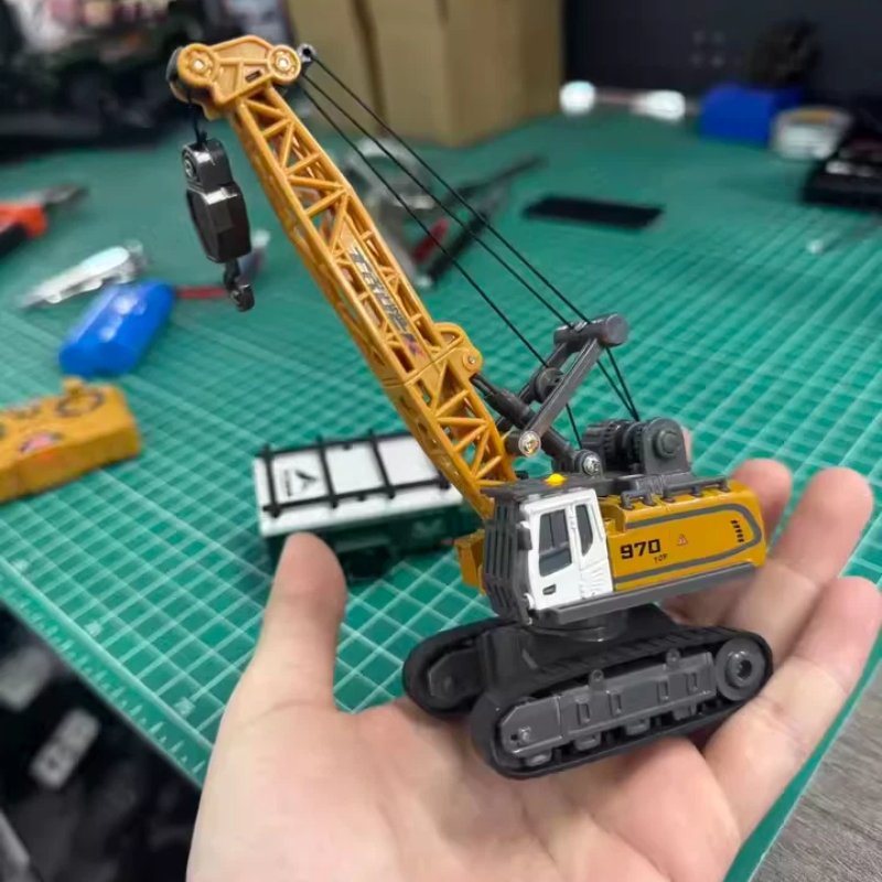 1:64 スケール合金建設車両ショベルフォークリフトダンプトラックミニデスクトップおもちゃ子供のためのトラックリモコン