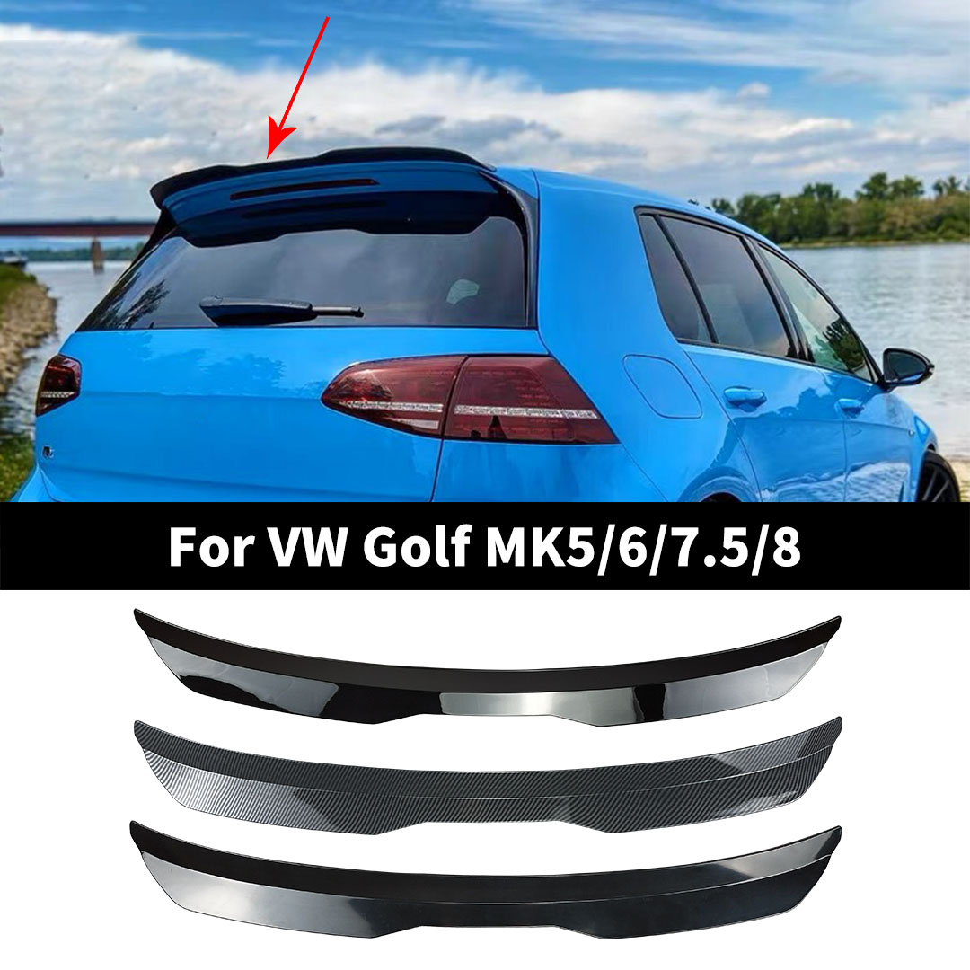 ルーフリアスポイラーウイングエアディフレクターダムブーツリップトリム VW ゴルフ MK5 MK6 MK7 MK7.5 MK8 テールチューニング GTI/GTD/7 R ライン用ではありません