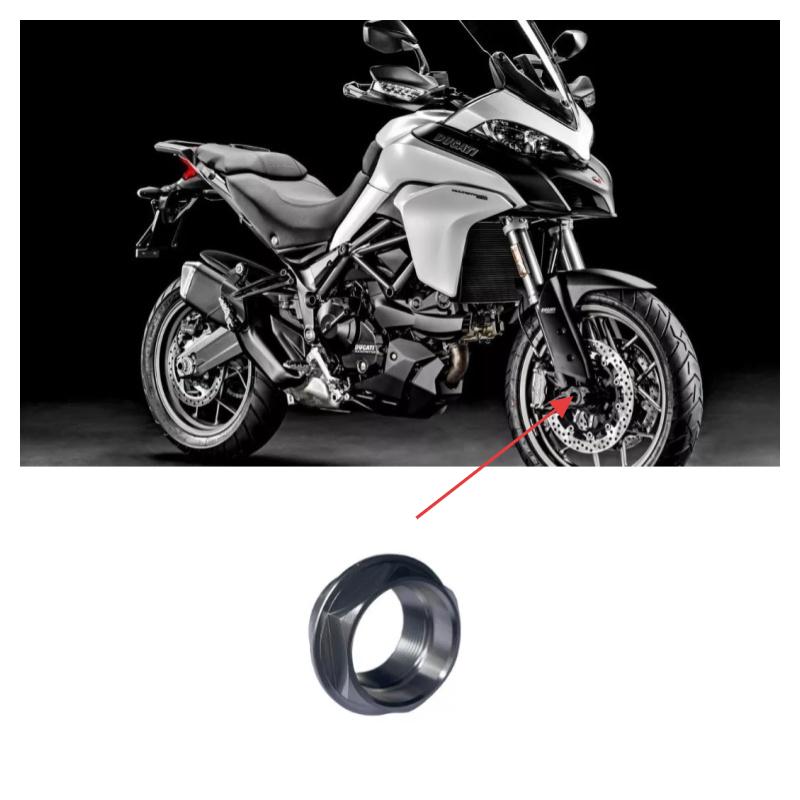 Ducati Streetfighter V2 V2S V4 V4S Diaveli1200 1260 V4 Multistrada 950 1200 1260 V4 Xdiavel Dark フロントホイールアクスルネジとナットに適しています。