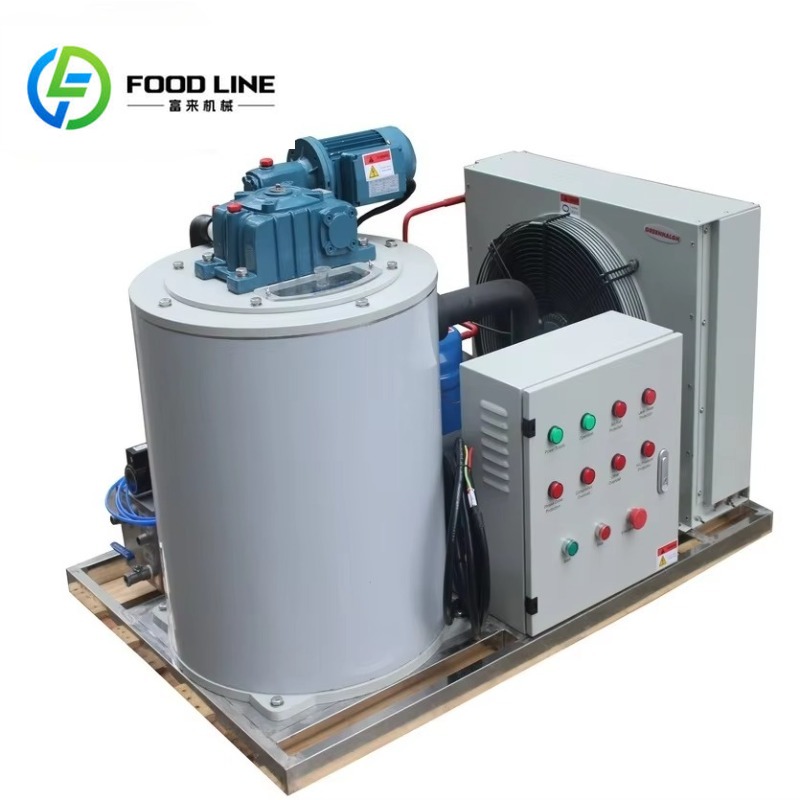 1T 5T 10トン工業用フレーク製氷機 空冷220V/380V 業務用雪氷形状 600-1000kg容量