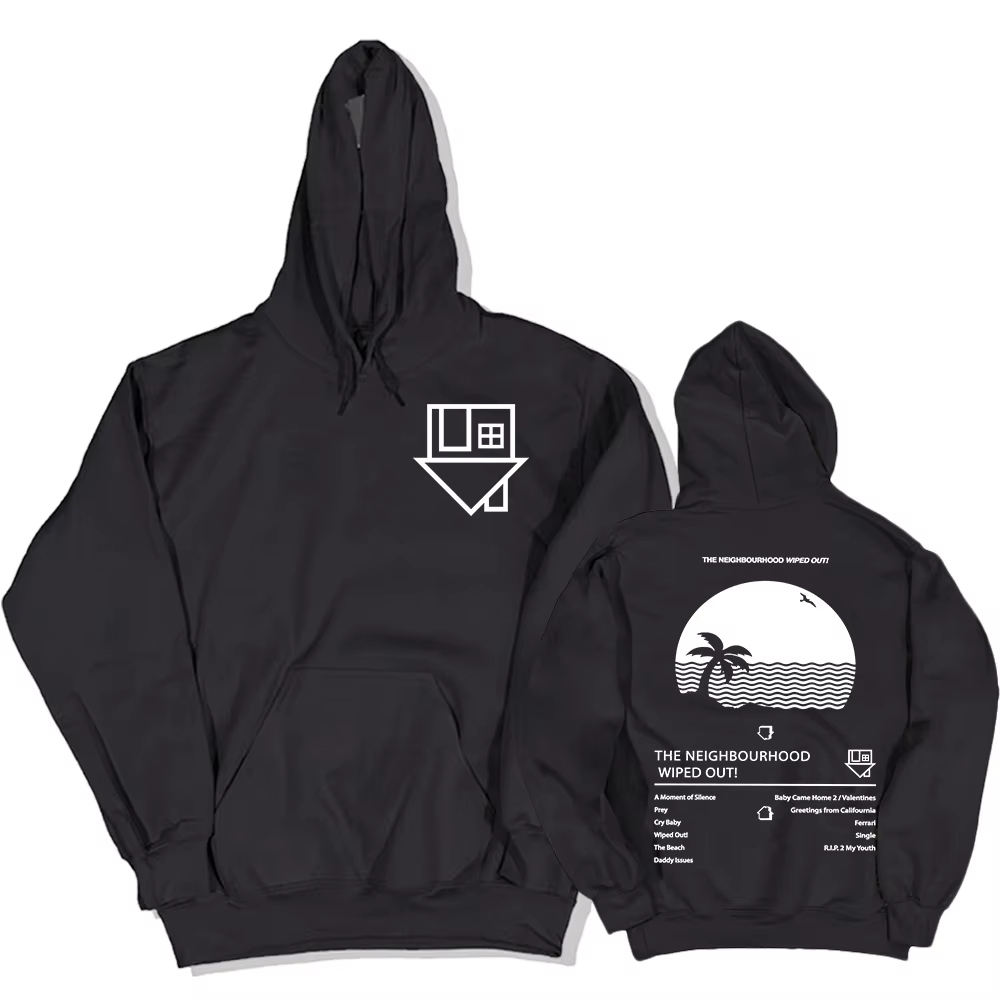 Album Wiped Out Printing Hoodies NBHD The Neighbourhood Band Sweatshirts LongSleeve Hooded Pullovers environmental protection