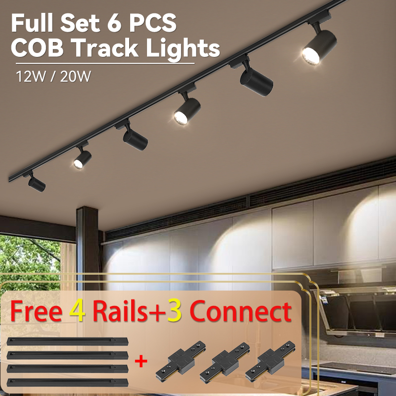 トラックライト COB スポット Led 220V レール照明 LED 衣料品店レールスポットライトセット器具天井ランプキッチンリビングルーム用