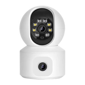 デュアルカメラ搭載の小型IP66セキュリティカメラ、スマートホーム向け屋内高解像度ナイトビジョン人体動体検知システム、リモートコントロールベビークラウドシステム。