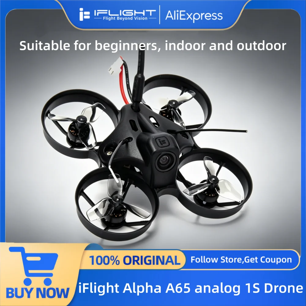 iFlight Alpha A65 アナログ 1S TinyWhoop ドローン BNF と BLITZ F411 ミニ クアッドコプター 初心者、屋内、屋外に最適