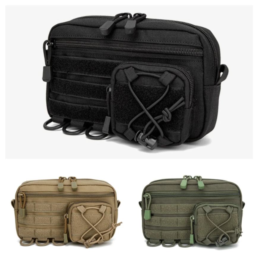 1000D EDC ポーチ Molle オーガナイザーバッグユーティリティ EDC ツールポーチ水平モジュラーポーチ狩猟ファニーパック EMT Ooudoor ウエストパック