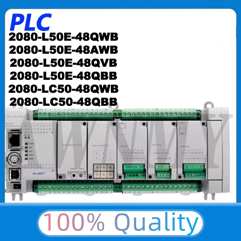 ブランドの新しいオリジナル、PLC Micro850 コントローラ、 2080-L50E-48AWB 2080-L50E-48QWB 2080-L50E-48QBB 2080-L50E-48QVB 2080-LC50-48QWB/QB