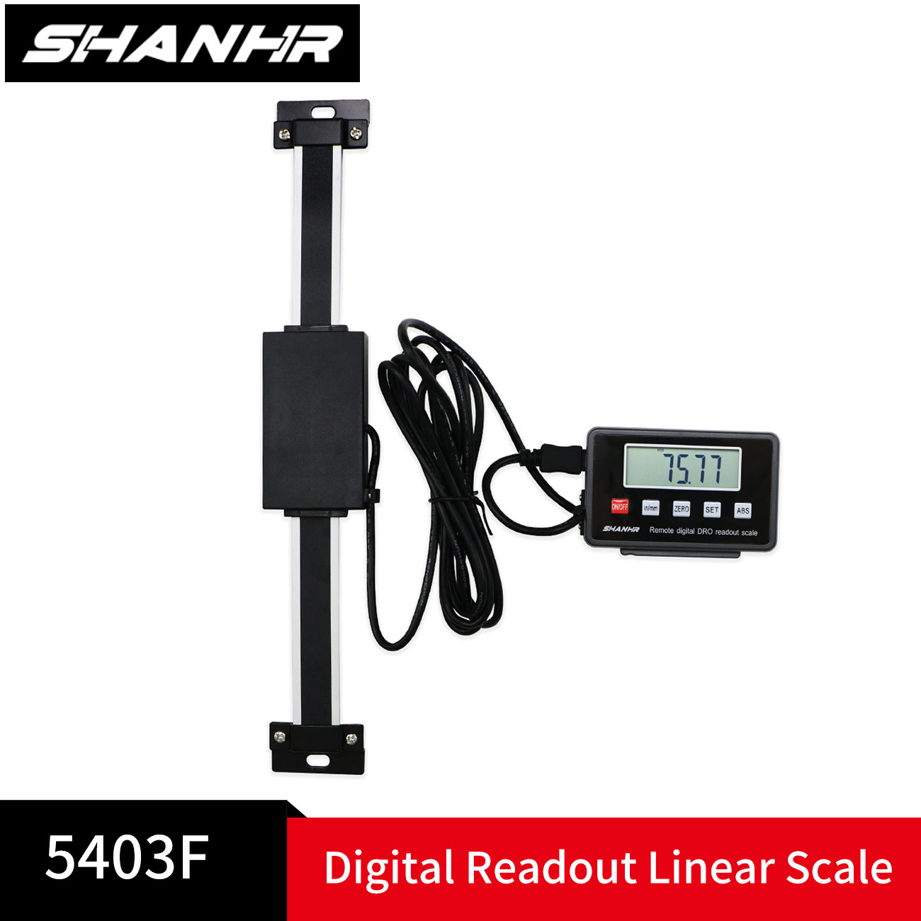 SHANHR デジタル読み出しリニア 0-150/200/300mm デジタル読み出し DRO リモート LCD フライス盤旋盤用