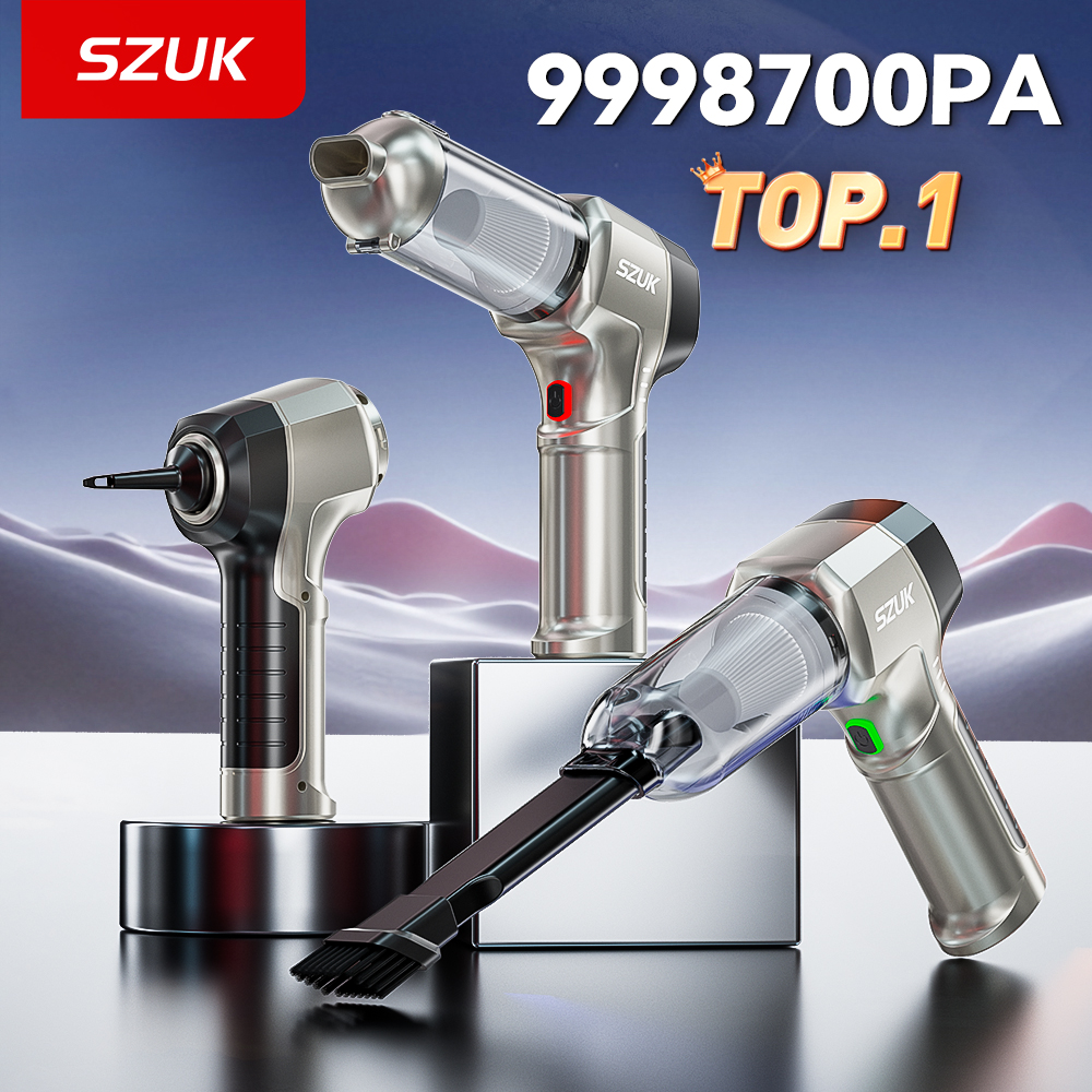 SZUK C017MAX 高圧車の掃除機ポータブルハンドヘルド強力なミニコードレス車の掃除機洗浄機