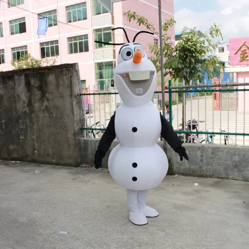 コスプレ冷凍雪だるまオラフキャラクターマスコット衣装広告ステージ実行ファンシードレス誕生日パーティー動物カーニバル小道具