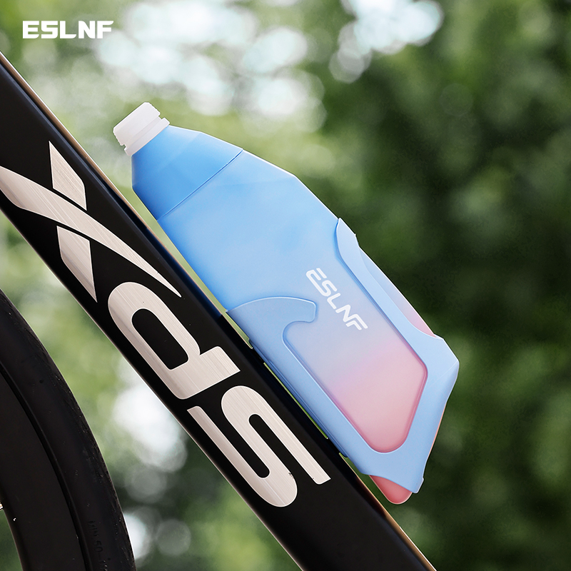 ESLNF 空力ウォーターボトルセット 600 ミリリットル大容量食品グレード PP5 ボトル超軽量カーボンボトルケージバイクサイクリングパーツ