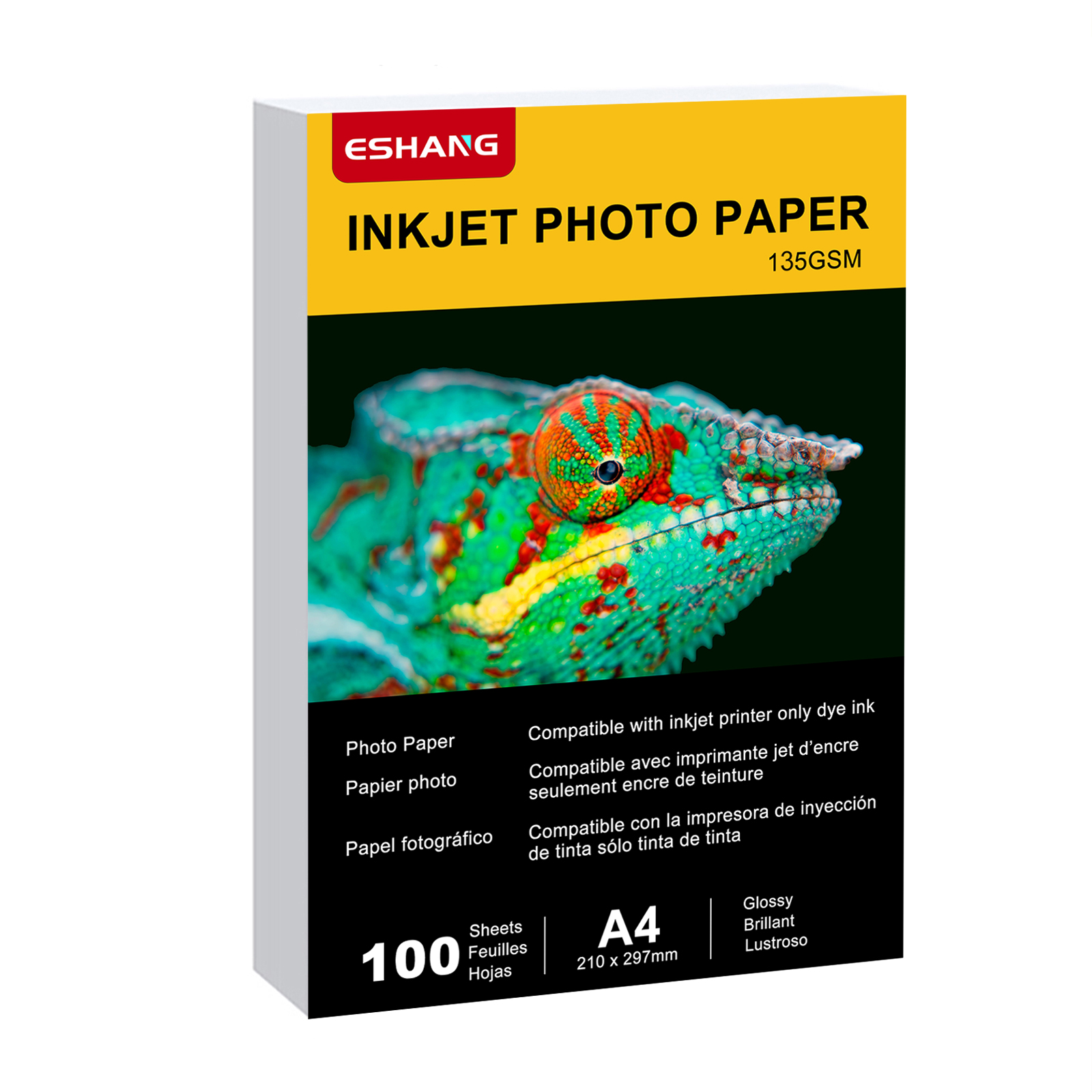 100枚 A4 インクジェットプリンター用片面写真用紙印刷可能、明るい色、写真撮影、家族、フェスティバルに最適