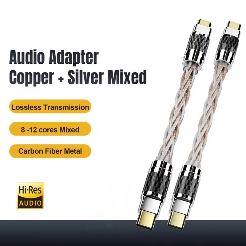 Hifi OTG コンバーター タイプ C マイクロ USB ヘッドフォンアダプター 4N 純銀オーディオアンプサウンドカード USB C データケーブルイヤホン Type-C