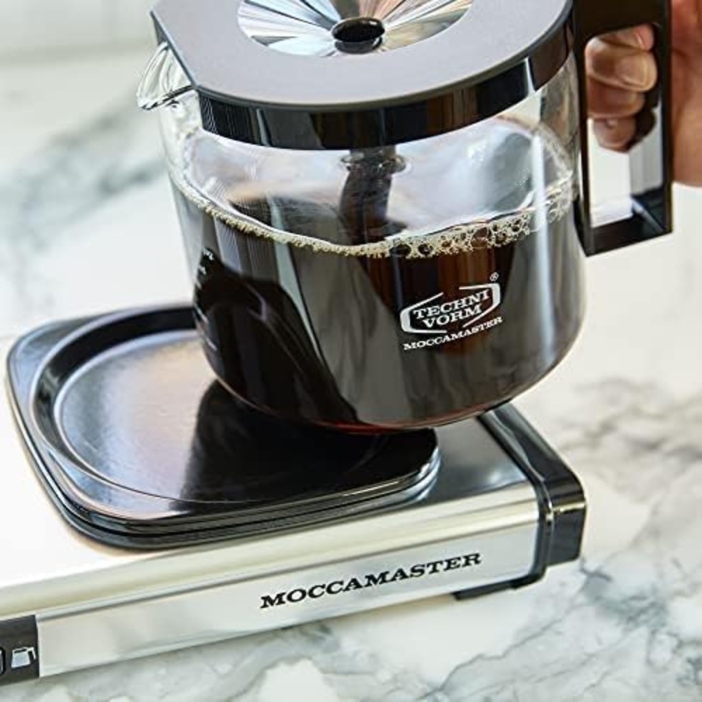 10カッププログラム可能なコーヒーメーカー、ガラスカラフェ自動停止40オンスハンモックスタンド付き