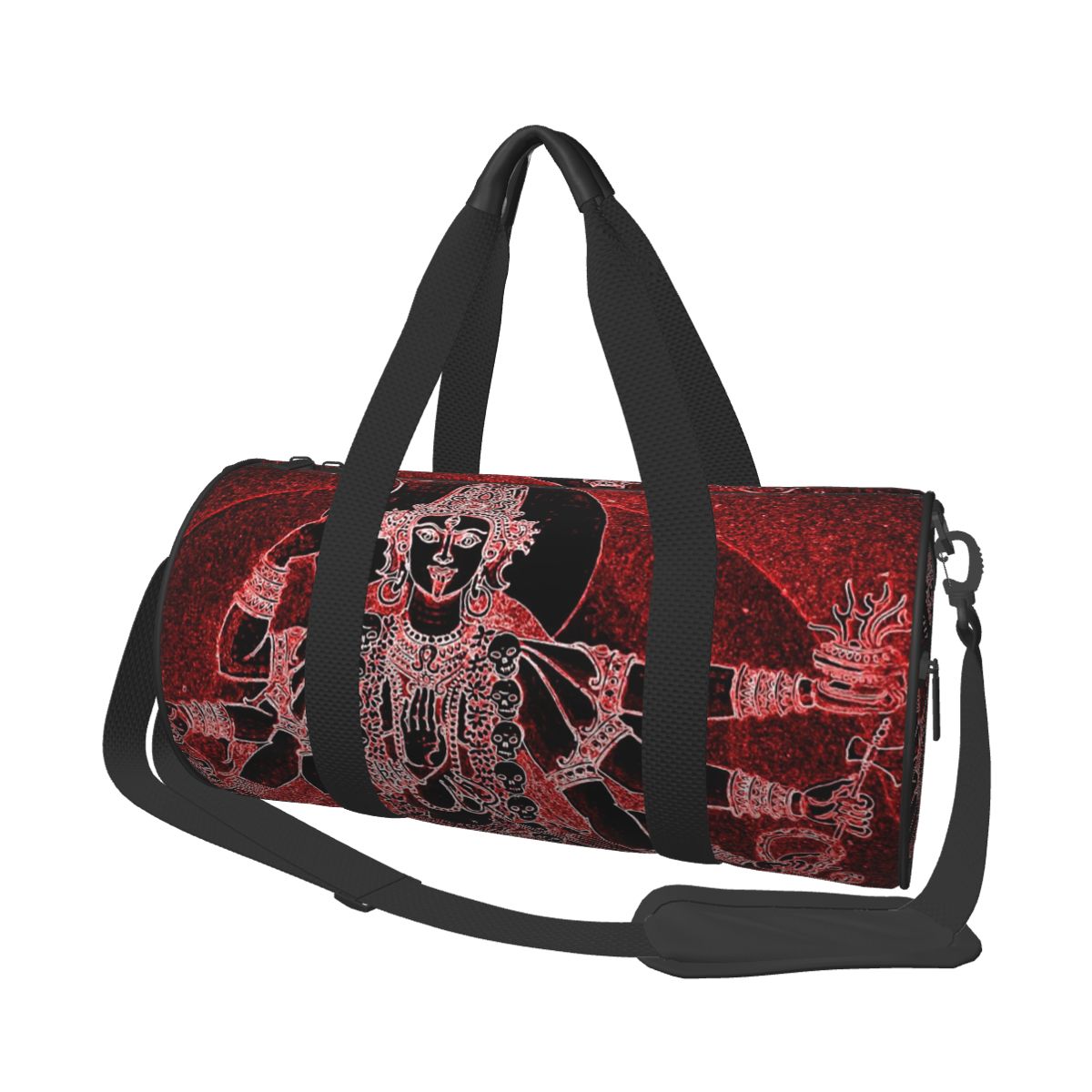 Cosmic Kali Ma - ヒンドゥー教の破壊の女神ラージダッフルジムバッグ防水ダッフルトラベルバッグハンドバッグフィットネスバッグ