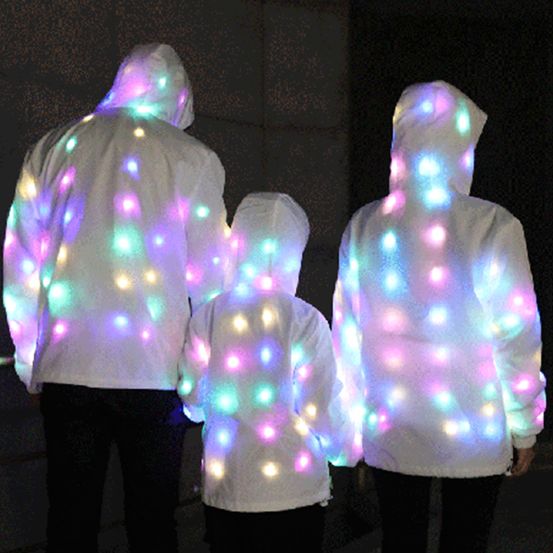 LED ステージパフォーマンス服カラフルな LED 発光コストパンツダンス LED 光る衣装照明服ナイトショー小道具