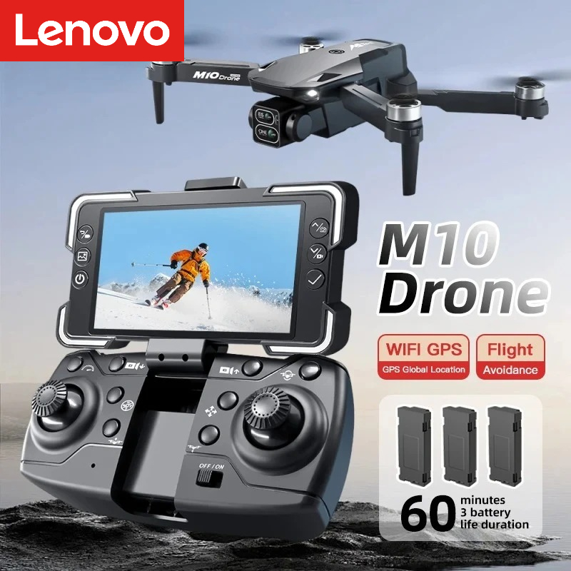 レノボ M10 Rc 4 18K ドローン 8 18K プロフェッショナル HD デュアルカメラスクリーン FPV WIFI ブラシレスモーター障害物回避 Quadcopter おもちゃ
