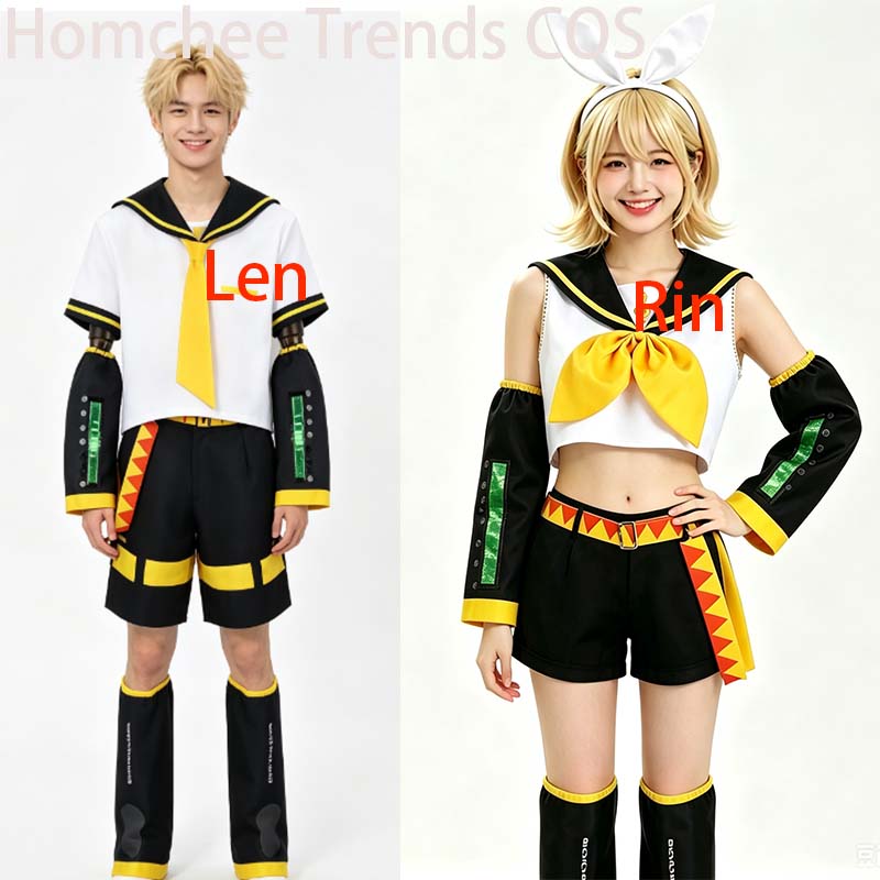 Homchee トレンド COS アニメ男性レンコスプレ衣装アニメ女性リン JK 制服コミコン衣装