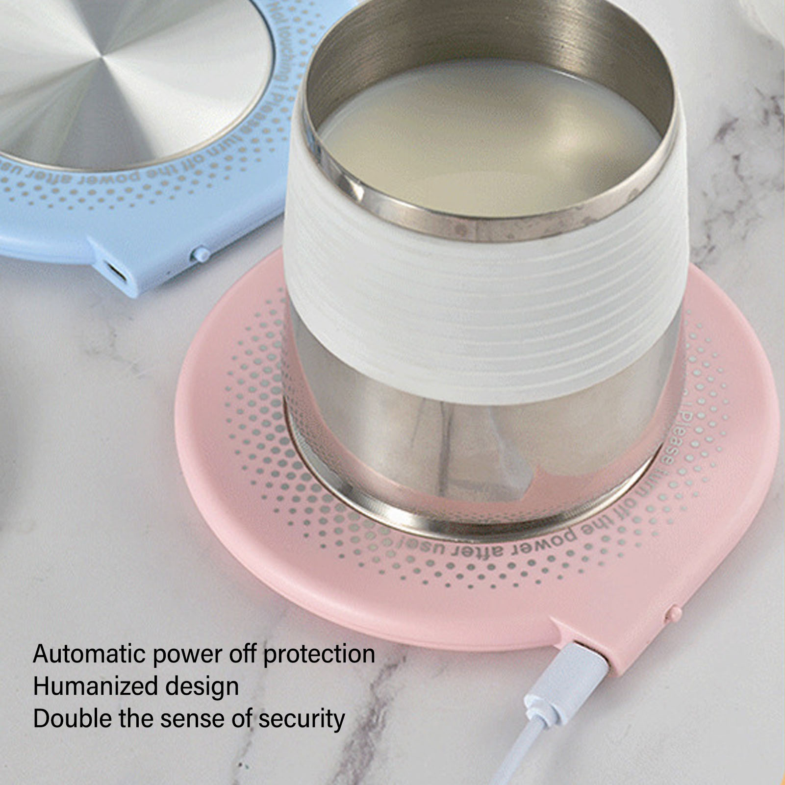 電気カップウォーマー USB 自動電源オフ 55 °C 8 センチメートル電気マグ加熱パッド加熱コーヒー飲料ミルクティー