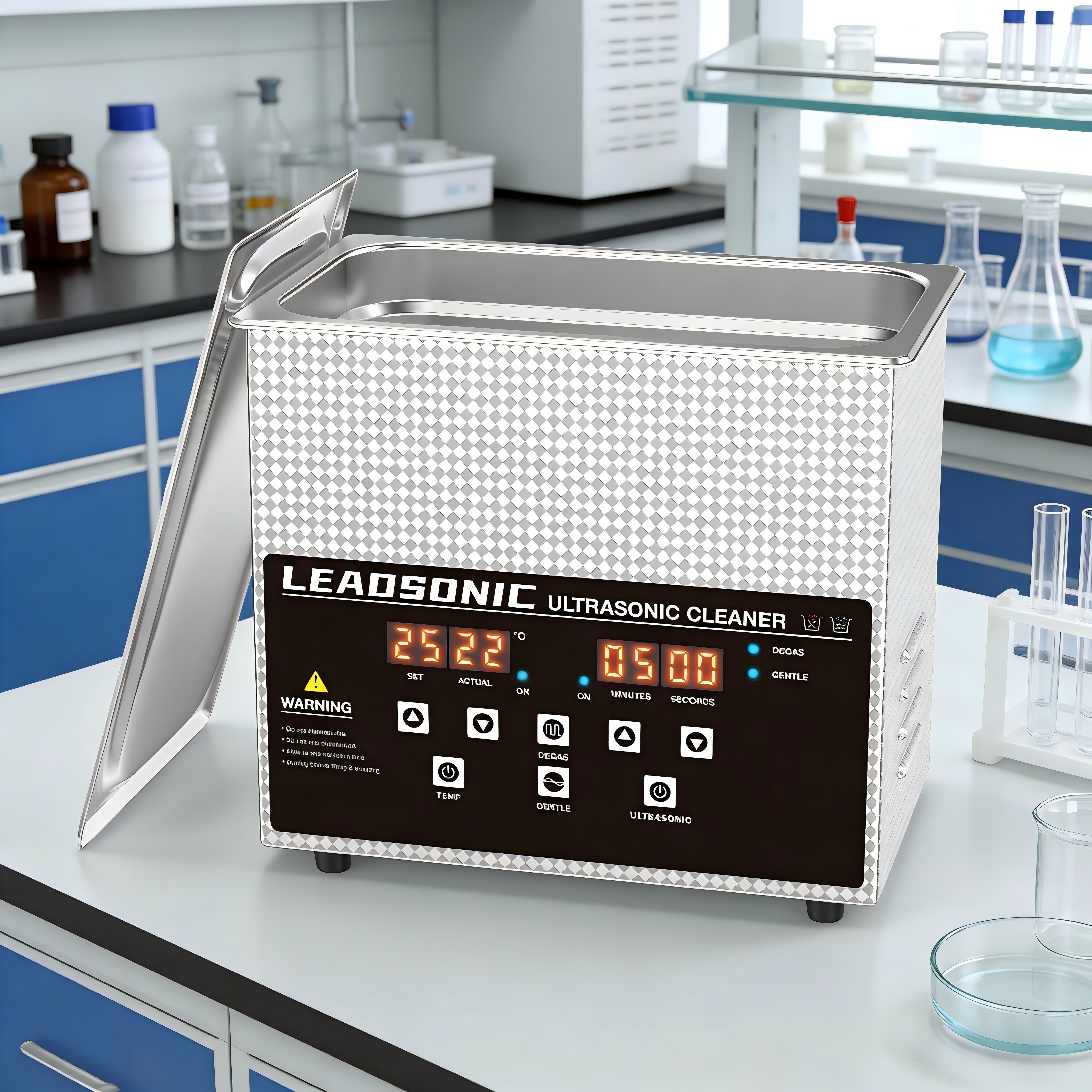新しい 2L 超音波クリーナー 60 ワット Lave-Dishes ポータブル洗濯機食器洗い機超音波家電 220V EU プラグ