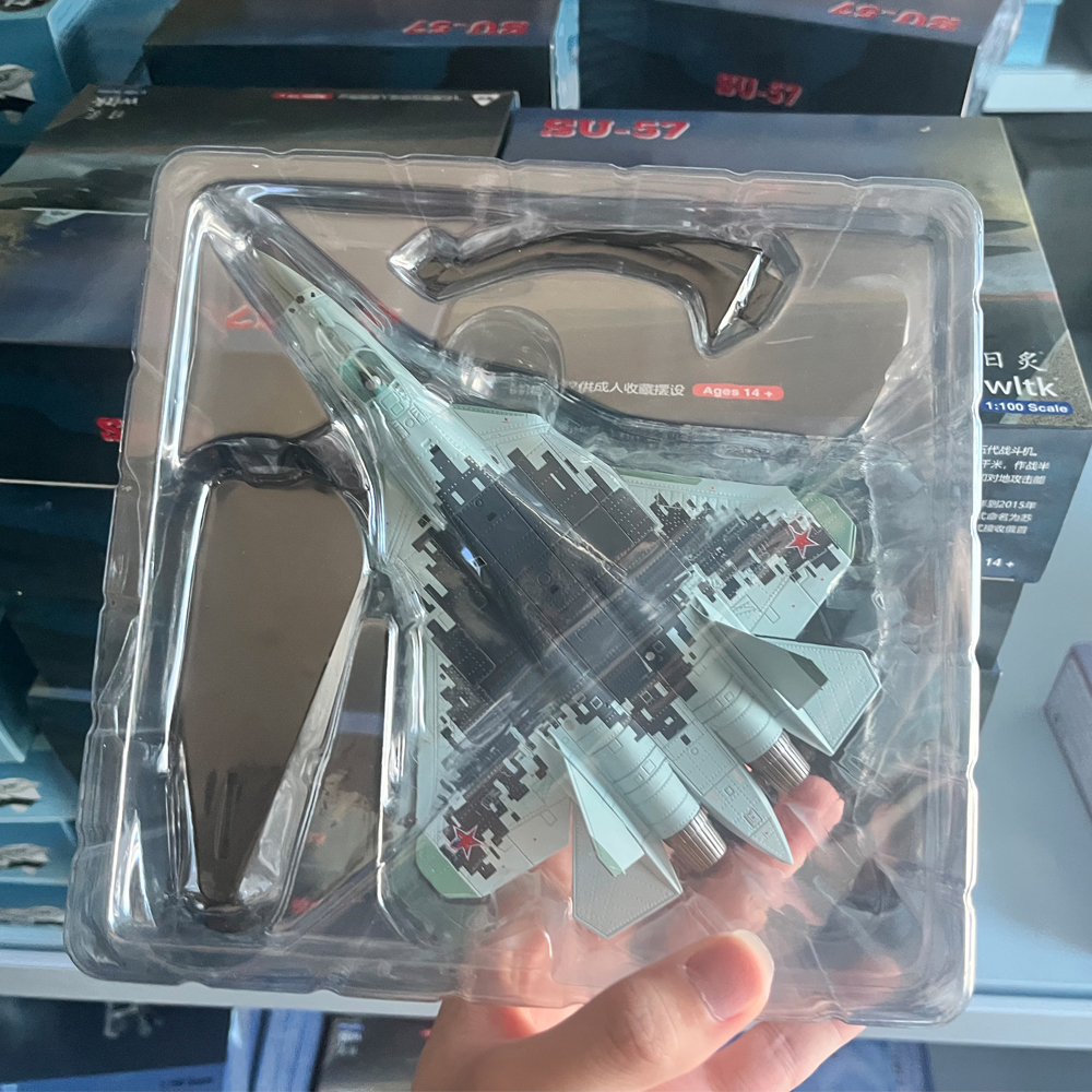 1:100 スケールロシア SU57 Su-57 ステルス戦闘機飛行機金属軍用機モデルコレクションギフト趣味